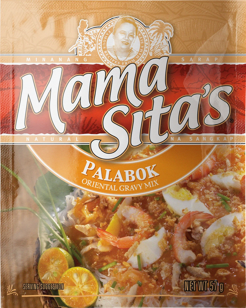 A packet of Mama Sita's Palabok Mix